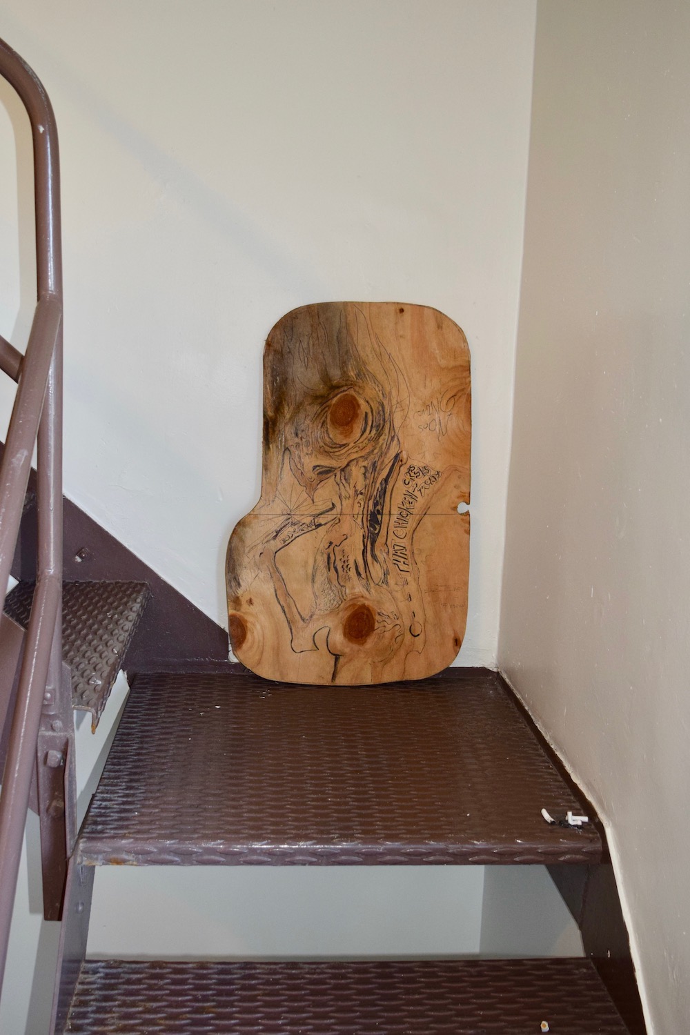 riff raff street punk on stairwell